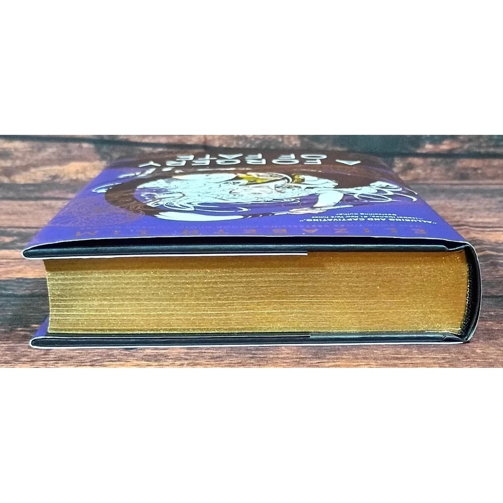 A Forgery of‎ Fate Elizabeth Lim Hardcover Book Gold Gilded Edges Fantasy YA